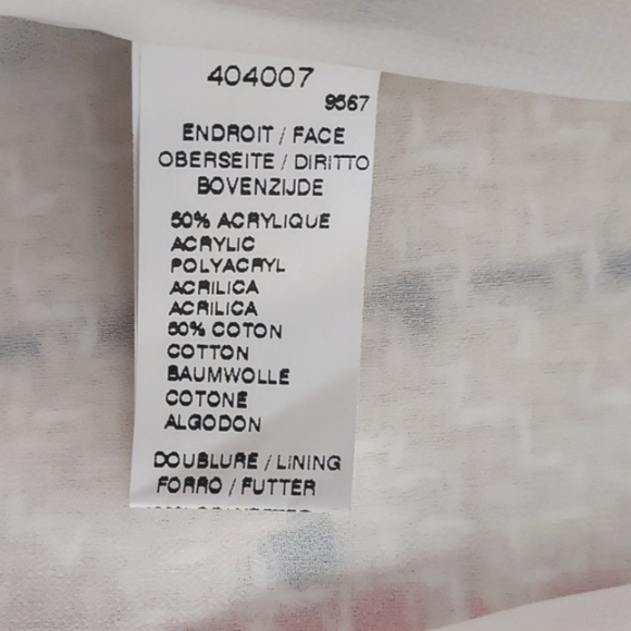 NWOT Amen Wardy Check Pattern Tweed Long Coat Size FR46 - Picture 14 of 16